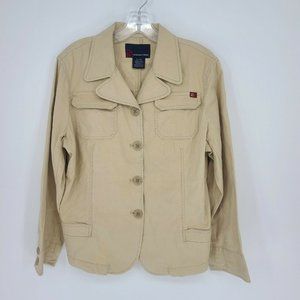 Nautica Jeans company Vintage Linen Jacket XL